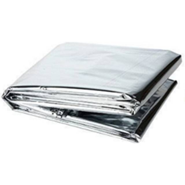 5PCS 130*210MM PET Outdoor Camping Portable Life-saving Emergency Insulation Blanket Silver Emergency Blanket Survival Blanket