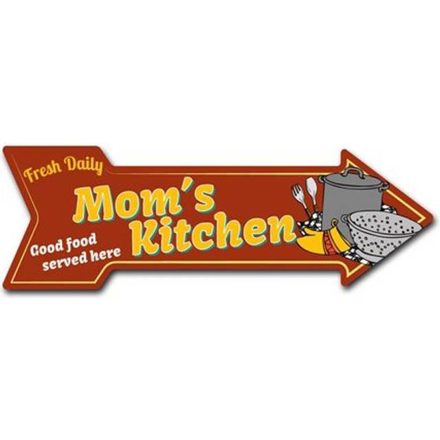 SignMission D-A-12-999737 12 x 36 in. Indoor & Outdoor Decor Direction Sticker Vinyl Wall Decals - Moms Kitchen - 24 in.