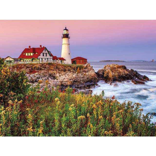 White Mountain Puzzles Maine Lighthouse - 1000 Piece Jigsaw Puzzle