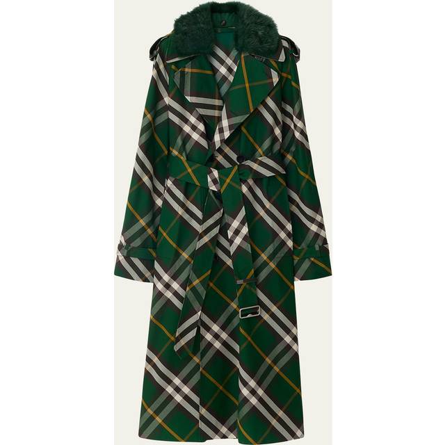 Burberry, Trench Coats, female, Green, XS, Kensington Trench Coat