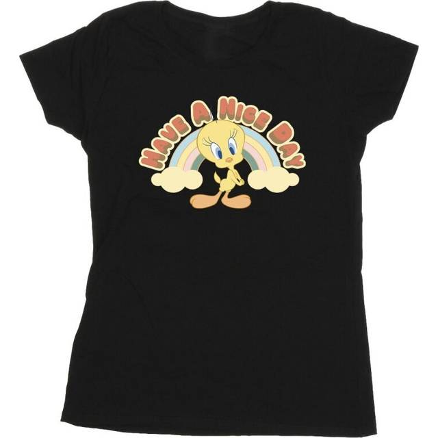 Have A Nice Day Cotton T-Shirt - Black