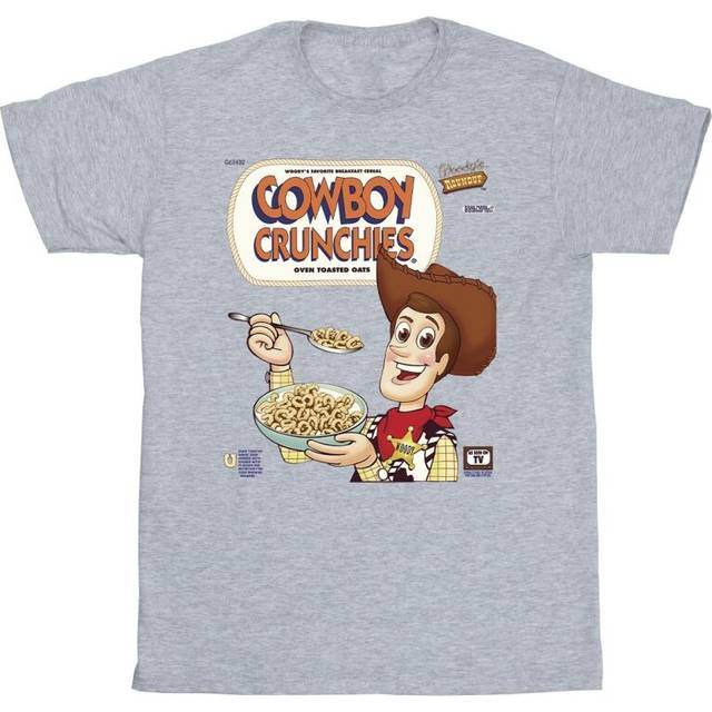 (XXL, Sports Grey) Disney Mens Toy Story Woody Cowboy Crunchies T-Shirt