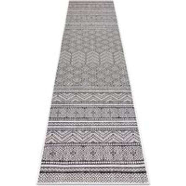 Rugsx - Carpet, Runner sisal sion aztec 22168 Flat woven black / ecru black 70x300 cm