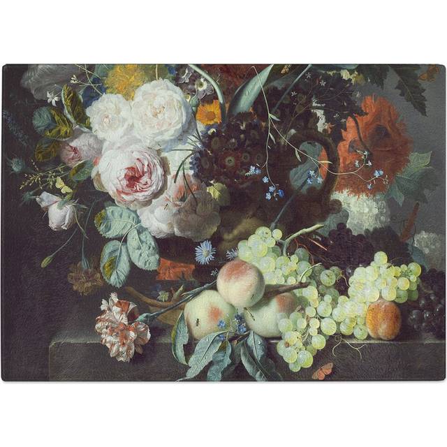 Still Life with Flowers and Fruit Vol.2 by Jan Van Huysum Chopping Board (20cm W x 28.5cm L)