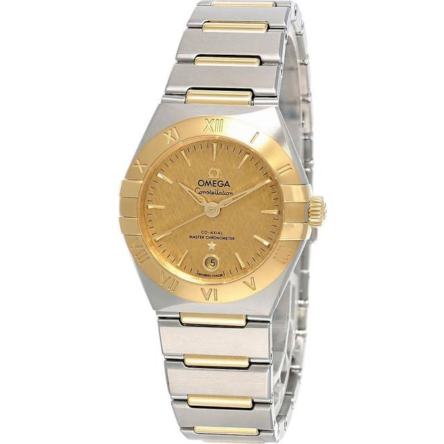 OMEGA Constellation 18K Yellow Gold 29MM Women's Watch 131.20.29.20.08.001 / 13120292008001 - Champagne - 29 mm