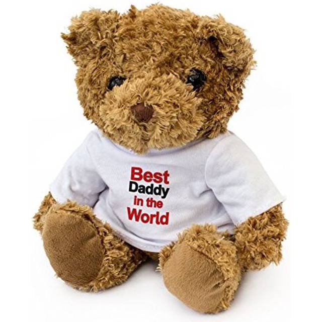 NEW - BEST DADDY IN THE WORLD - Teddy Bear - Cute Soft Cuddly - Award Gift Present Birthday Xmas
