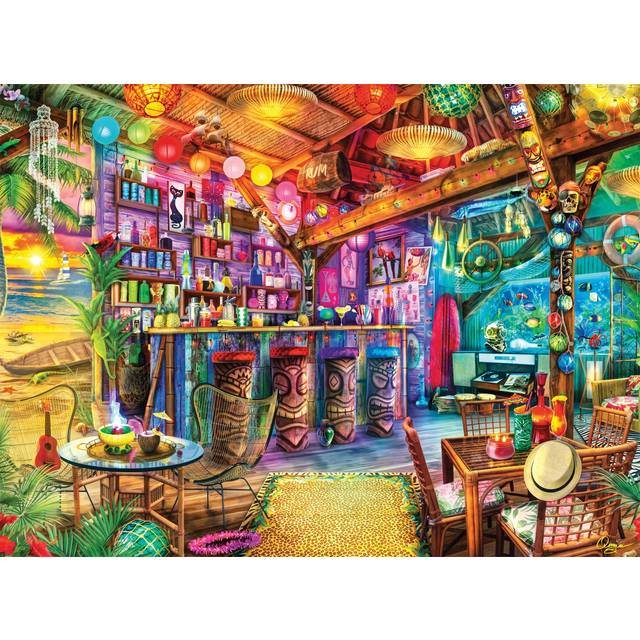 - Aimee Stewart - Tiki Beach Sunset - 1000 Piece Jigsaw Puzzle