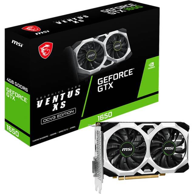 MSI VENTUS GeForce GTX 1650 D6 XS OCV3 NVIDIA GeForce GTX 1660 4 Go GDDR6