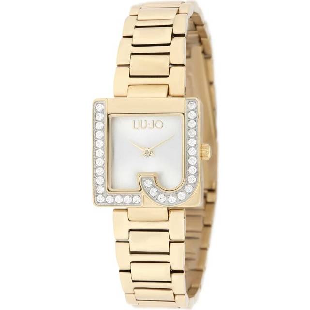 Womens wristwatch liu jo luxury giulia tlj1822 steel golden swarovski