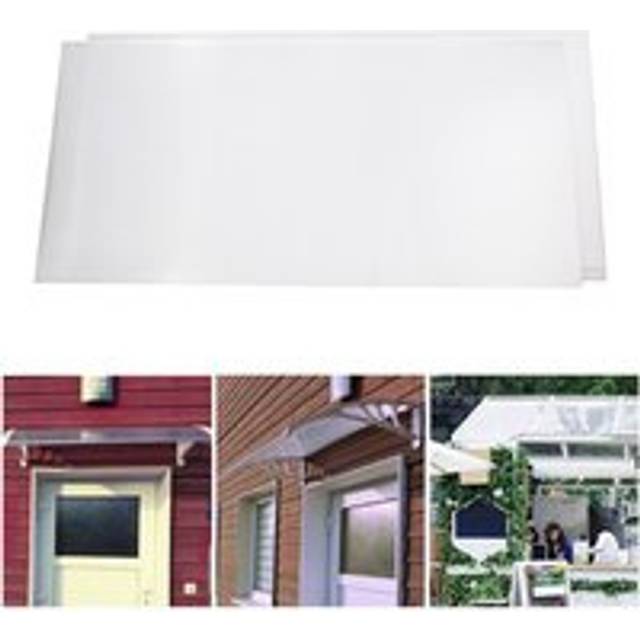 BIRCHTREE 20PCS Pack 4MM Roofing Clear Polycarbonate Sheet Panels Solid Glazing