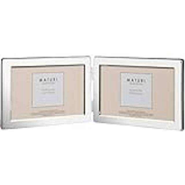 Unity 4 x 6-inch Landscape Double Photo Frame, Silver Plated