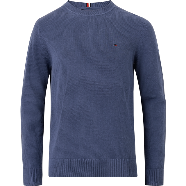 Tommy Hilfiger - Tröja Chain Ridge Structure C Neck - Blå