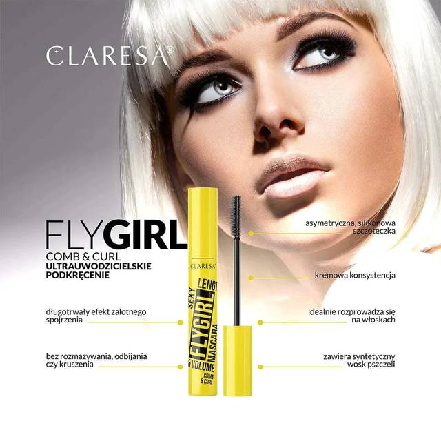 Claresa Claresa Mascara FLYGIRL SEXY COMB&amp CURL&amp