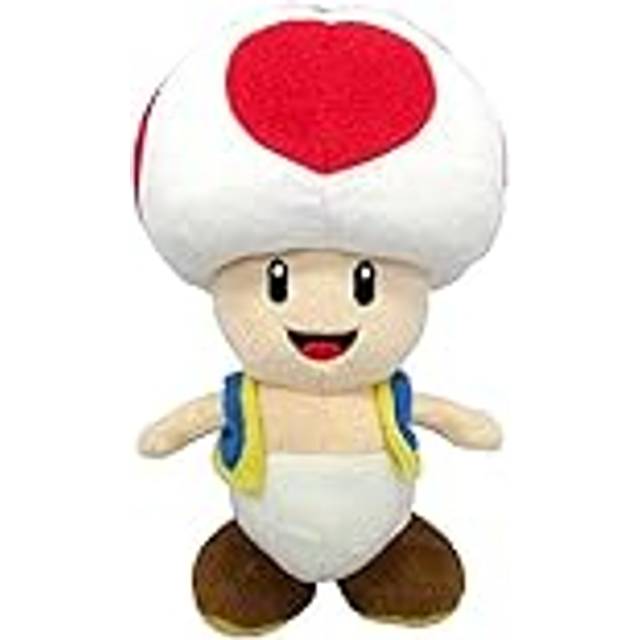 Super Mario Bros GMSM6P01TOADNEW Toad Super Mario Brothers Officially Licensed Sanei Plush, Multicolour, 20cm