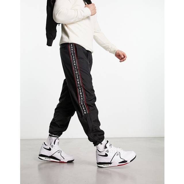 Versace Jeans Couture Black Grosgrain Trousers - E899 BLACK - IT 52