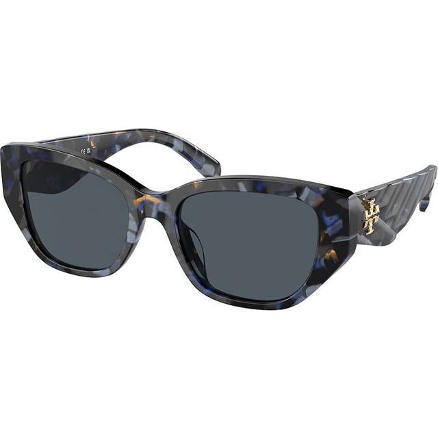 Tory Burch TY7196U 195787 53 Sköldpaddemönstradeshell Solglasögon Kvinna