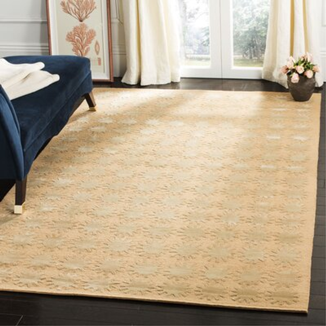 Safavieh MSR5432B-4 3 ft. 9 in. x 5 ft. 9 in. Small Rectangle Contemporary Martha Stewart Moon Hand Knotted Rug