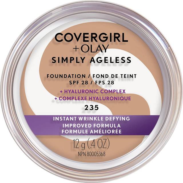 CoverGirl Face Products CoverGirl & Olay Simply Ageless Foundation  Medium Light 235  0.40-Ounce Package