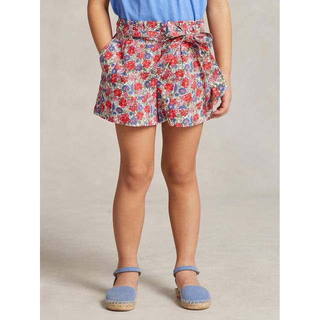 Polo Ralph Lauren Kids Belted floral cotton shorts - multicoloured (Y 4)