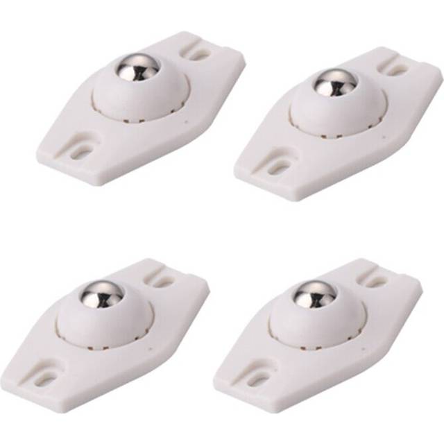 4Pcs/Set Wheels For Furniture Stainless Steel Roller Self Adhesive Pulley Universal Storage Box Roller 360 Casters