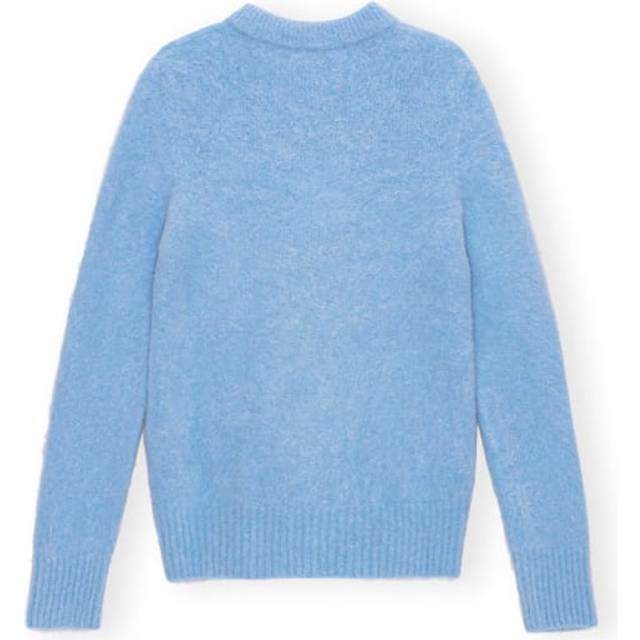 GANNI Blue Brushed Sweater - Powder Blue - L