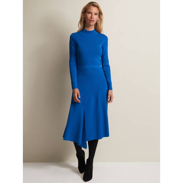 Phase Eight Women's Bella Fit And Flare Midi Dress - Bright Blue - 14