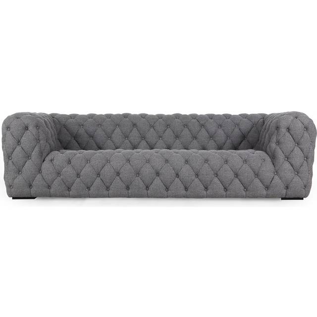 Cumulus 98" Fabric Sofa, Varsity Grey