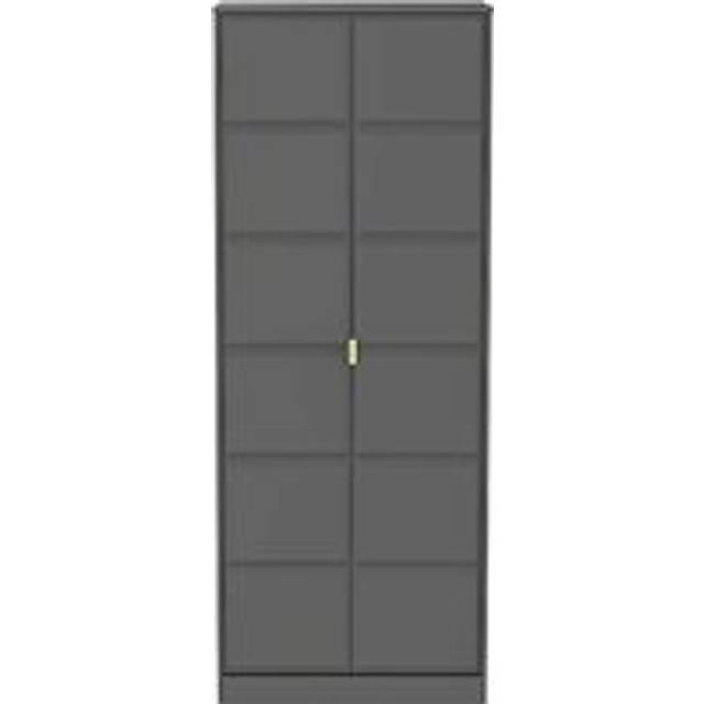 Welcome Furniture Ready Assembled Cuba Tall Plain Wardrobe - Dust Grey, Grey