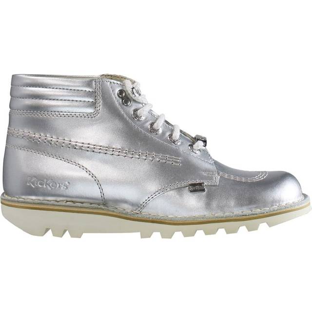 Kickers throwback ankle womens silver boots