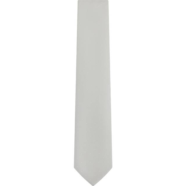 Reiss Mens Silver Liam Polka-dot Woven Tie 1 Size - SILVER