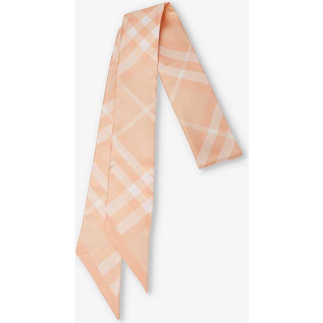 Burberry, Silky Scarves, female, Orange, ONE SIZE, Silk Scarf