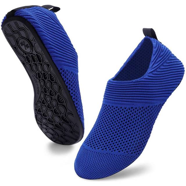 ANLUKE Water Shoes for Womens Mens Summer Barefoot Shoes Quick Dry Aqua Socks for Beach Swim Yoga (38/39  KBlue)