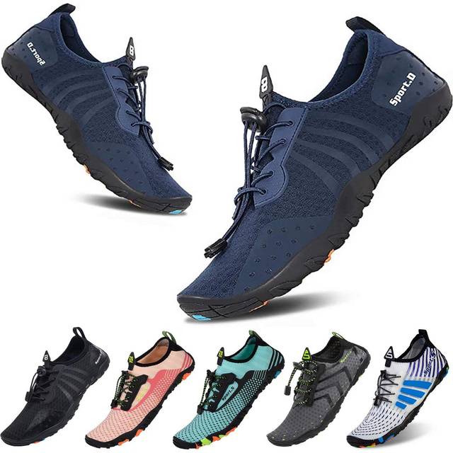 YALOX Water Shoes Men's Women's Swim Shoes Outdoor Beach Barefoot Quick-Dry Aqua Pool Socks Swimming Yoga Surfing Exercise(8080-Blue 41EU)