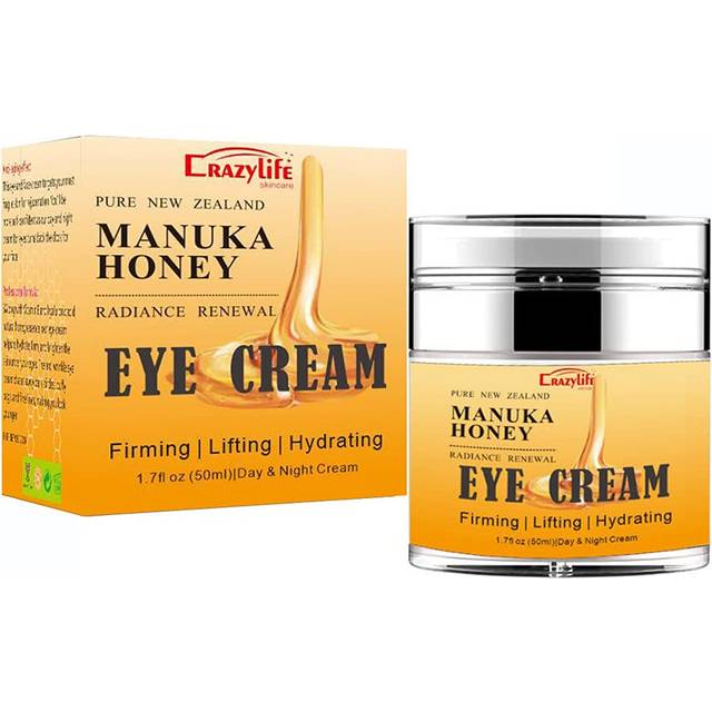 Manuka Honey Eye Cream Antiaging Eye Cream Antiwrinkle Under Eye Cream Fades Fine Lines Lifting and Firming Improve Dark Circles and Puffiness