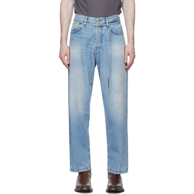 Acne Studios Mens Light Blue 1991 Wide-leg Relaxed-fit Jeans 34/32 - LIGHT BLUE