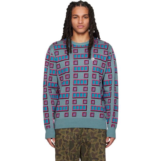 Billionaire Boys Club Multicolour Crewneck Sweater - BLUE - XS
