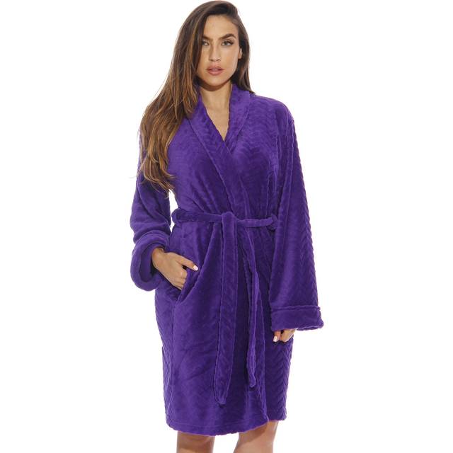 Just Love Kimono Robe Bath Robes for Women 6312-Purple-S