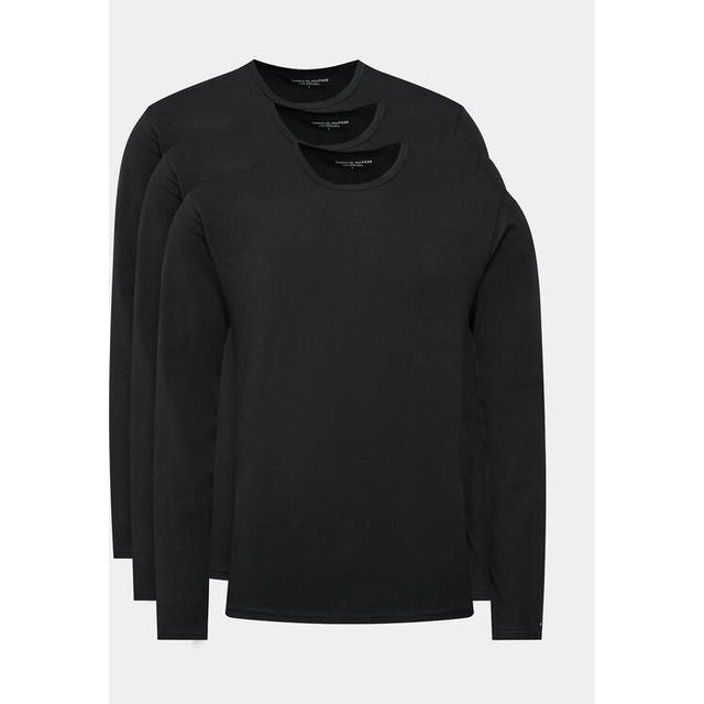 Tommy Hilfiger herr L/S T-shirts, Svart/svart, S