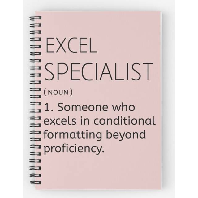 Spiral Notebook Excel Specialist defined A5 120 Pages