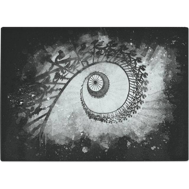 Tempered Glass Spiral Staircase Chopping Board (20 cm x 28.5 cm)