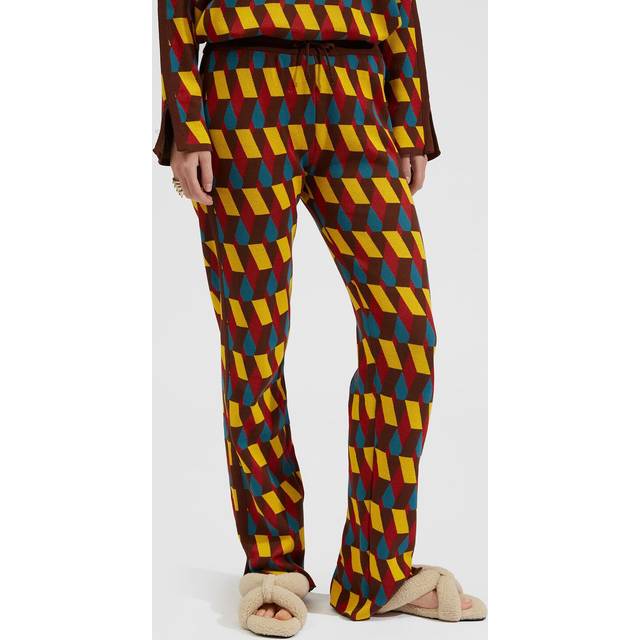 La DoubleJ Knit Leisure Jogger - Woman Ldj Archive Giallo / Moro / Azzurro Xs