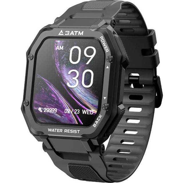 Smart Watch ROCK Rugged Watch For Men Outdoor Sports Waterproof Fitness Tracker Blood Pressure Monitor smartwatch - Black