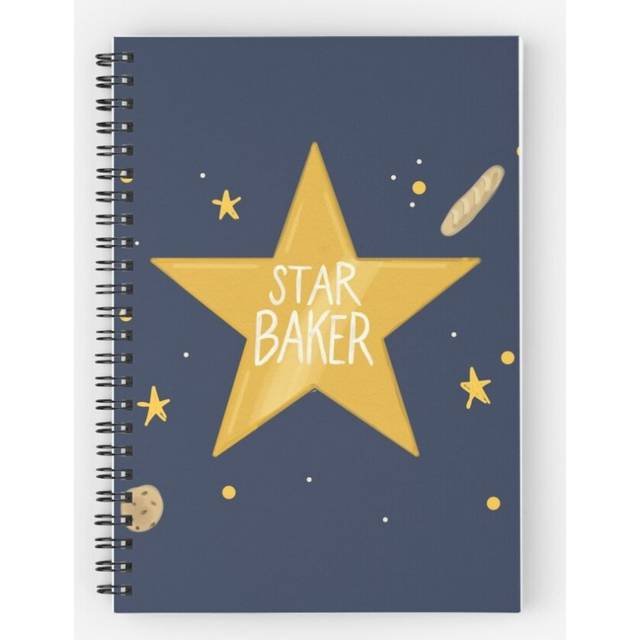 Spiral Notebook Star Baker (GBBO) A5 120 Pages