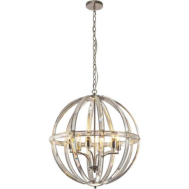 Lovetta 620 Crystal Ceiling Pendant Light - Polished Nickel