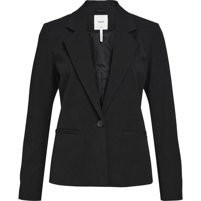 OBJECT Dam Objlisa L/S Button Blazer Noos kort blazer, svart, 38
