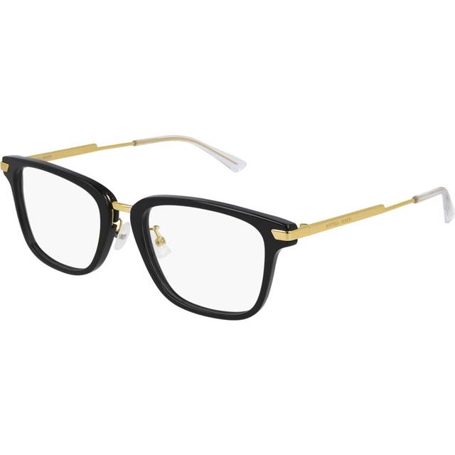 Bottega Veneta BV 1075OA 001, including lenses, SQUARE Glasses, FEMALE - Black