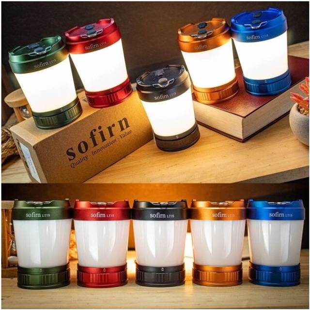 (Orange) Rechargeable Powerful Torch Portable Emergency Lantern