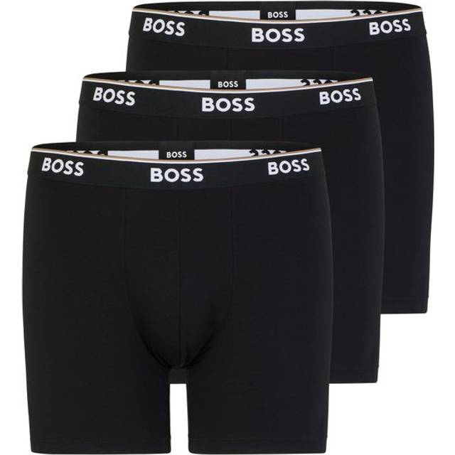 BOSS 3pak underbukser/boxershorts i sort til herre