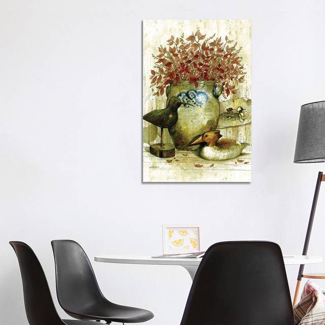 Woodcarvers Bench by Giordano Studios - Wrapped Canvas Painting (101.6cm H x 66.04cm W x 1.91cm D)