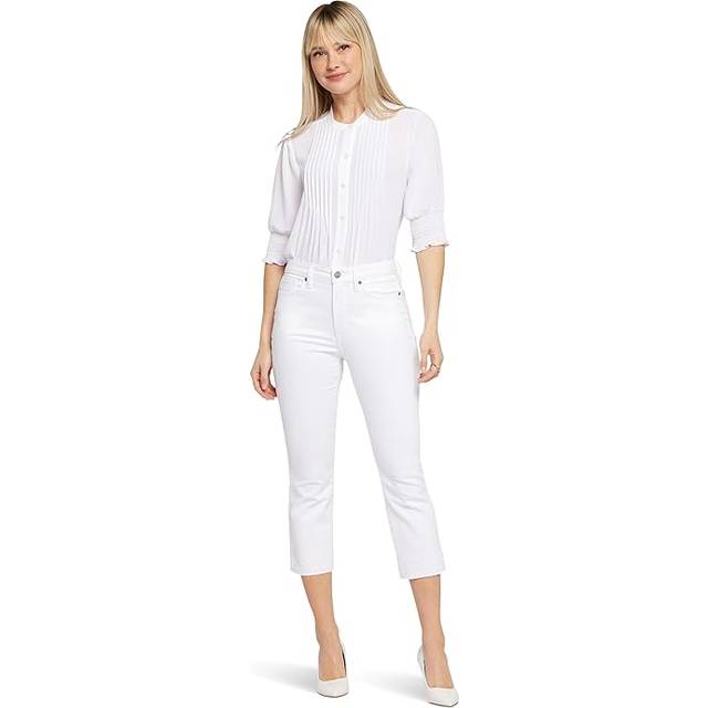 Nydj Chloe Optic White Capri Jean